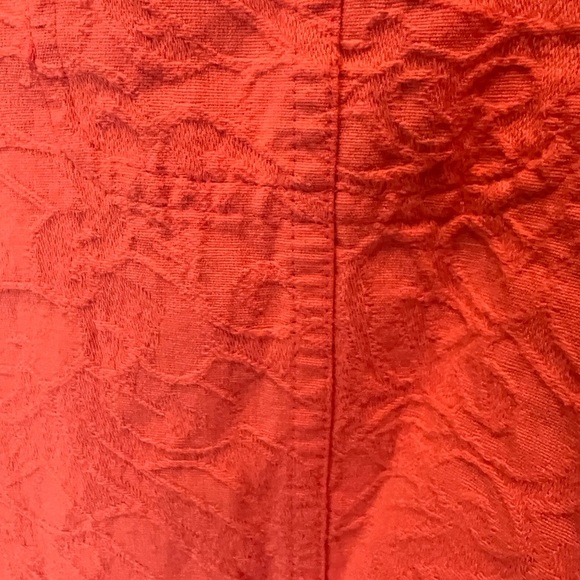 Christopher & Banks Orange Jean Jacket with Relaxed Fit - Picture 5 of 7